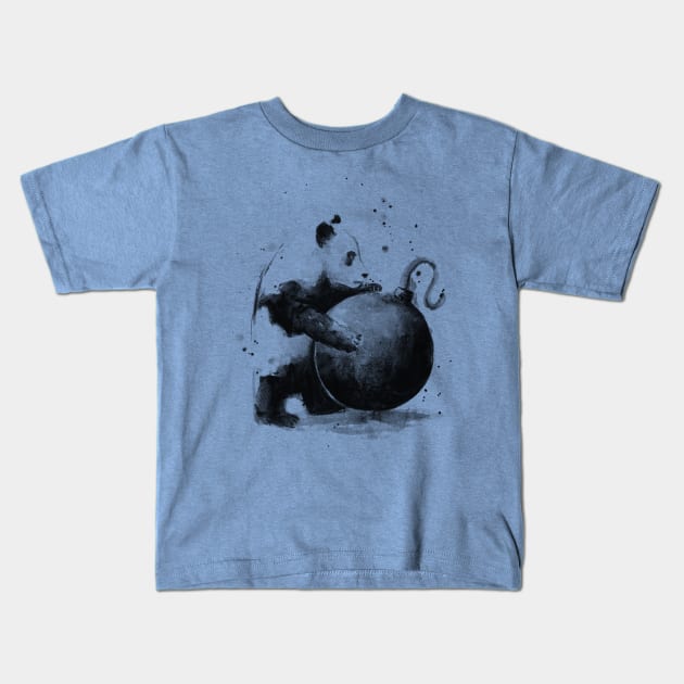 Boom Panda Kids T-Shirt by Olechka